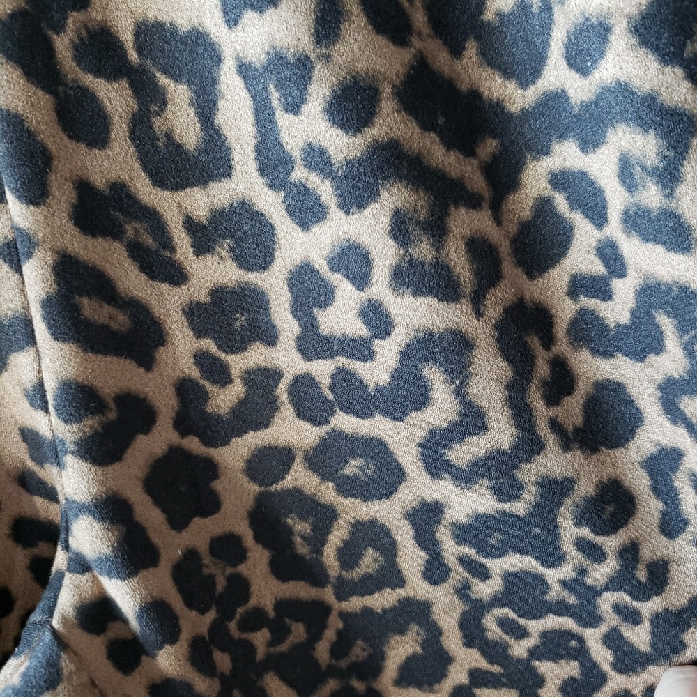 ZARA Suede Leopard Leggings - Picture 8 of 8